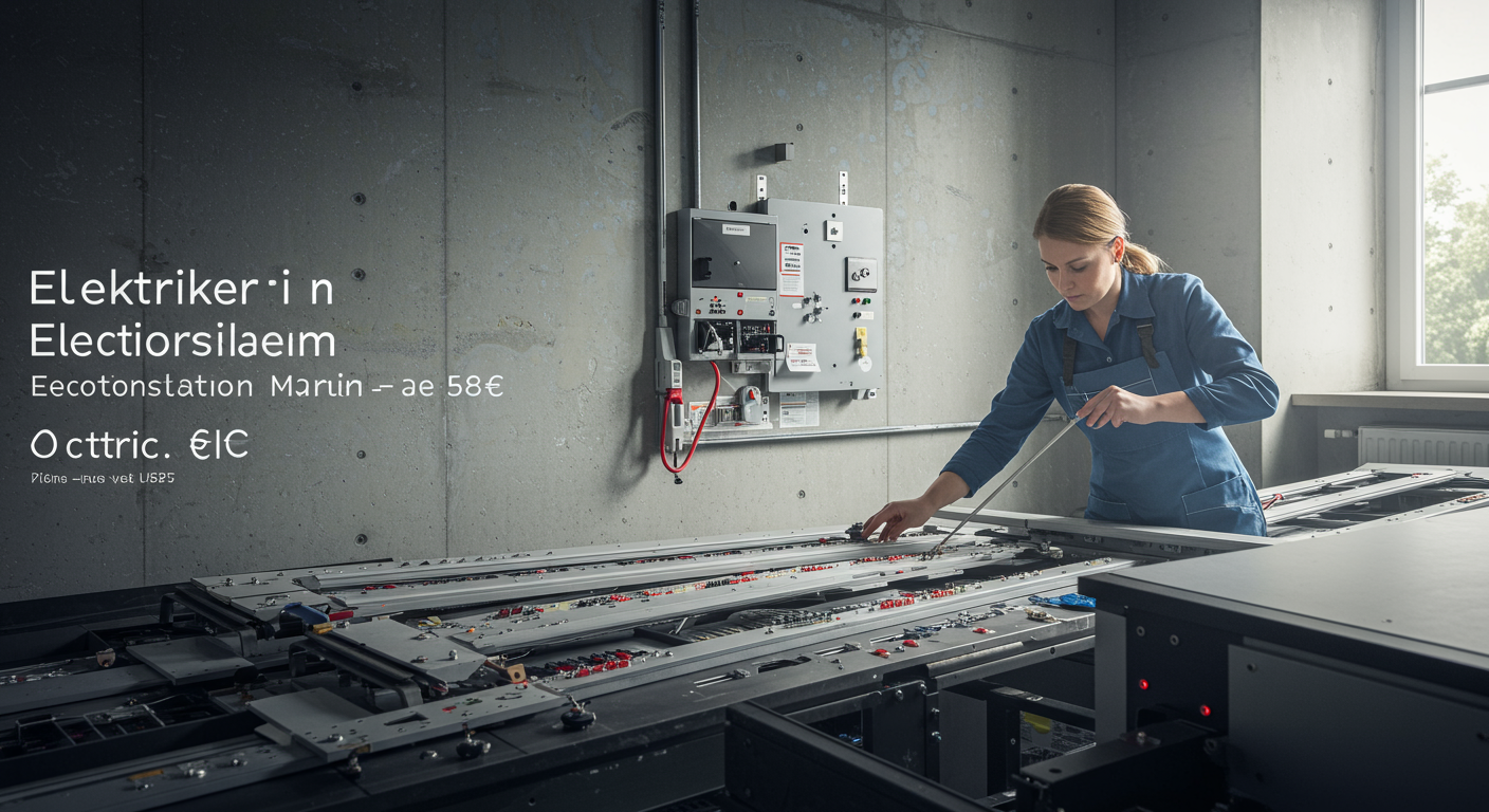 Elektriker in Mannheim repariert Elektroinstallation – schneller Service ab 58€